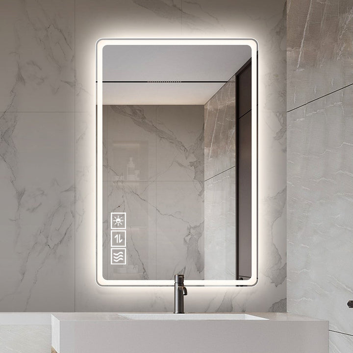 48*32 inch Bathroom Mirror with Led Lights , Anti-Fog Lighted Vanity