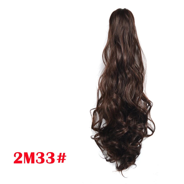 Synthetic Claw Clip On Ponytail Wavy False Hair Extension Hairpiece for Women Accessories