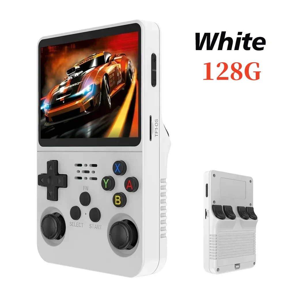 R36S Retro Handheld Video Game Console Linux System 3.5 Inch IPS Screen Portable Player 64GB GamesMultiple colors are available