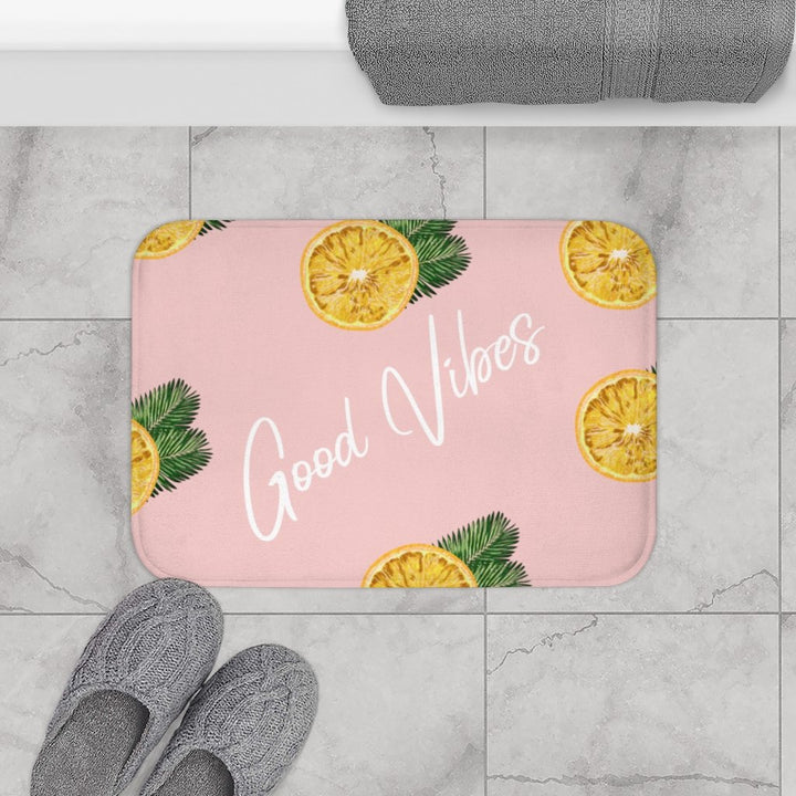 Good Vibes Lemon Bath Mat