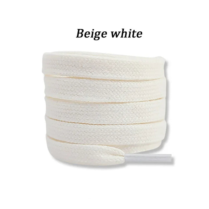 New Flat Cotton Shoelaces for Sneakers AF1 AJ1 Shoelace High-top Canvas Casual Shoe Laces No Elasticity Shoestrings Men Women