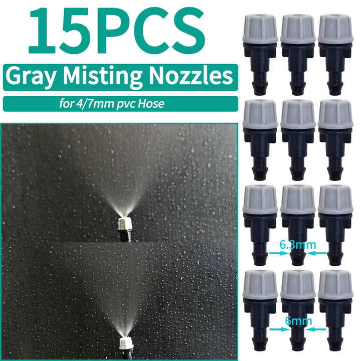 OASIS Greenhouse Watering Sprinkler Dripper Drip Irrigation Garden Adjustable Mist Emitters Stake Micro Spray Rotating Nozzle
