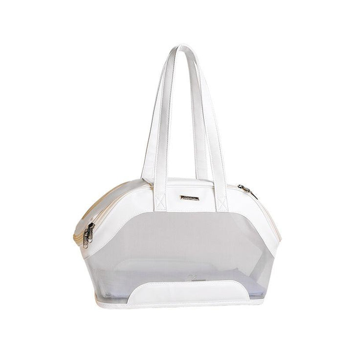 Portable Breathable Cat Travel Bag With Mesh Design - Perfect For