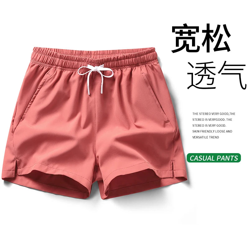 American Couple High Elastic Shorts, Triple Pants, Sports Basketball Shorts, Quick Drying Training, Running, Fitness, Summer