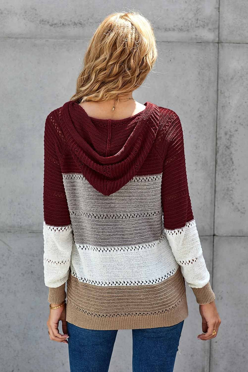 Beach Bonfire Knitted Hoodie