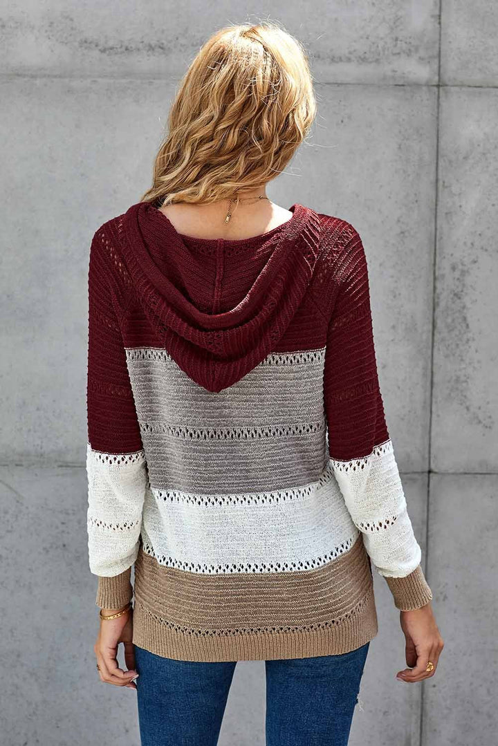 Beach Bonfire Knitted Hoodie