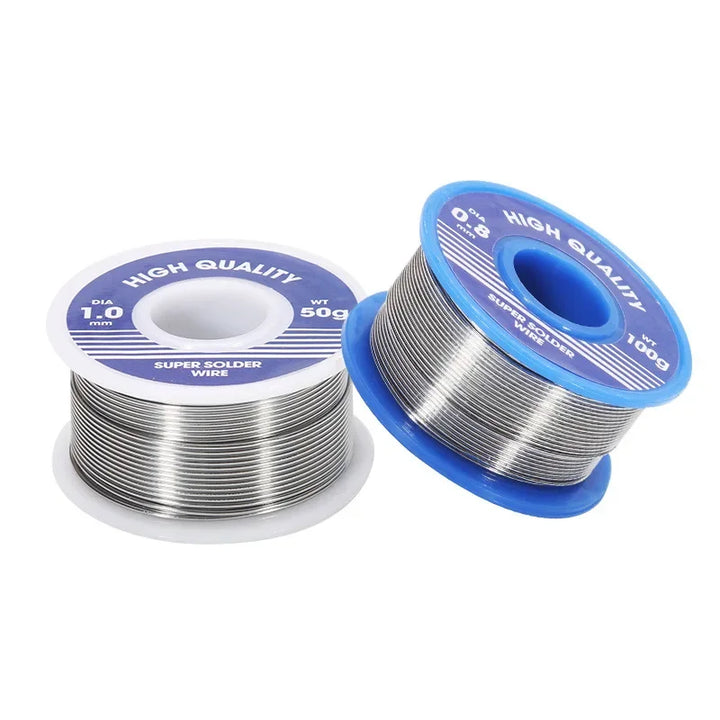 Soldering Tin Wire 0.8 1.0mm Small Coil Electrolytic Soldering Wire 50g Welding With Flux Roll Rosin Core Solder Soldering Wire