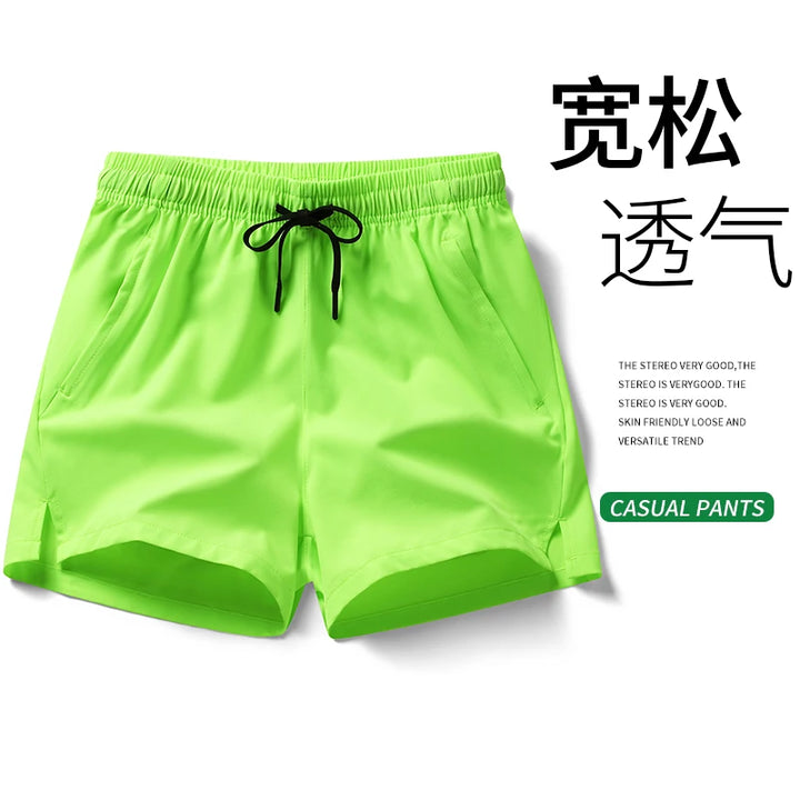 American Couple High Elastic Shorts, Triple Pants, Sports Basketball Shorts, Quick Drying Training, Running, Fitness, Summer