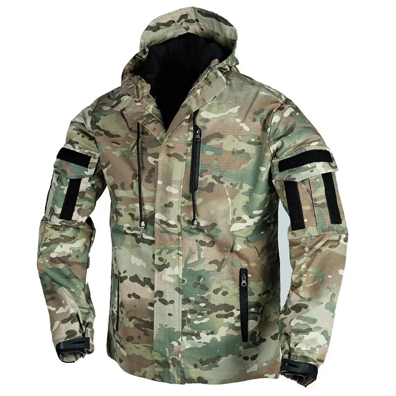 SP2 Assault 2.0 Combat Coat Spring Autumn Men Loose Windproof  Wear Resistant Tactical Top Outdoor Hooded Multi-pocket Uniform