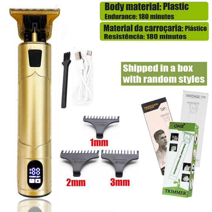 Vintage T9 Hair Clipper Beard Shaving Body Hair Trimmer Clippers Electric Men Haircut Machine 0mm Barber Shaver