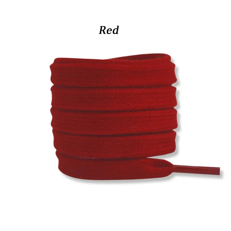 New Flat Cotton Shoelaces for Sneakers AF1 AJ1 Shoelace High-top Canvas Casual Shoe Laces No Elasticity Shoestrings Men Women