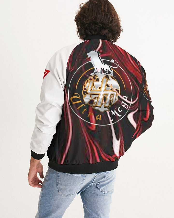 Red Marble 7 Mens Bomber