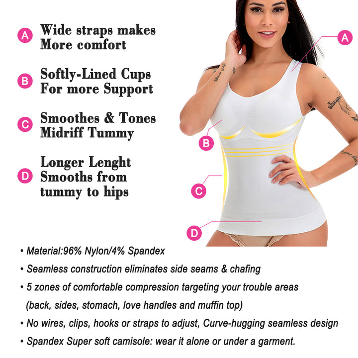 Women's Tummy Control Shape Wear Tank Tops XL