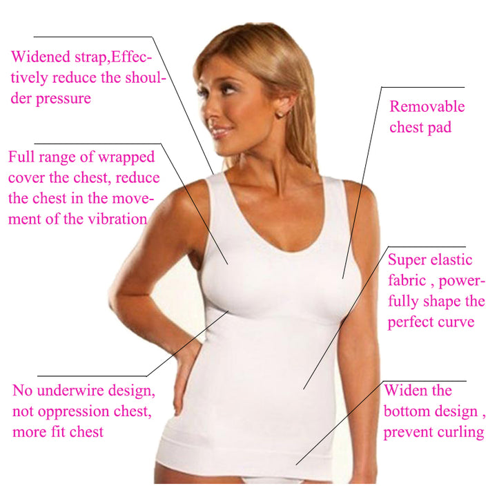 Women's Tummy Control Shape Wear Tank Tops S