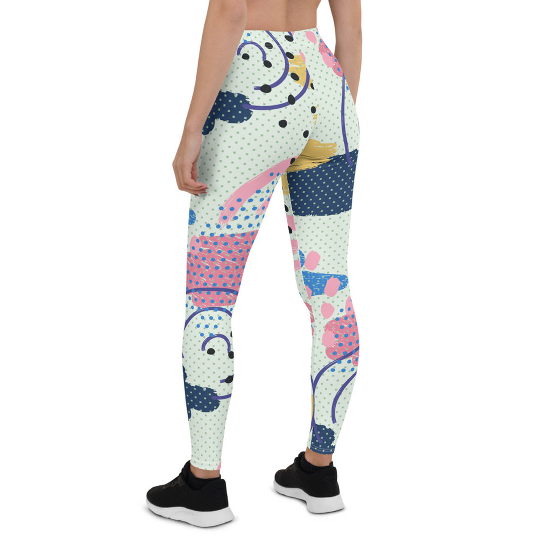 Memphis Pattern Leggings for Women