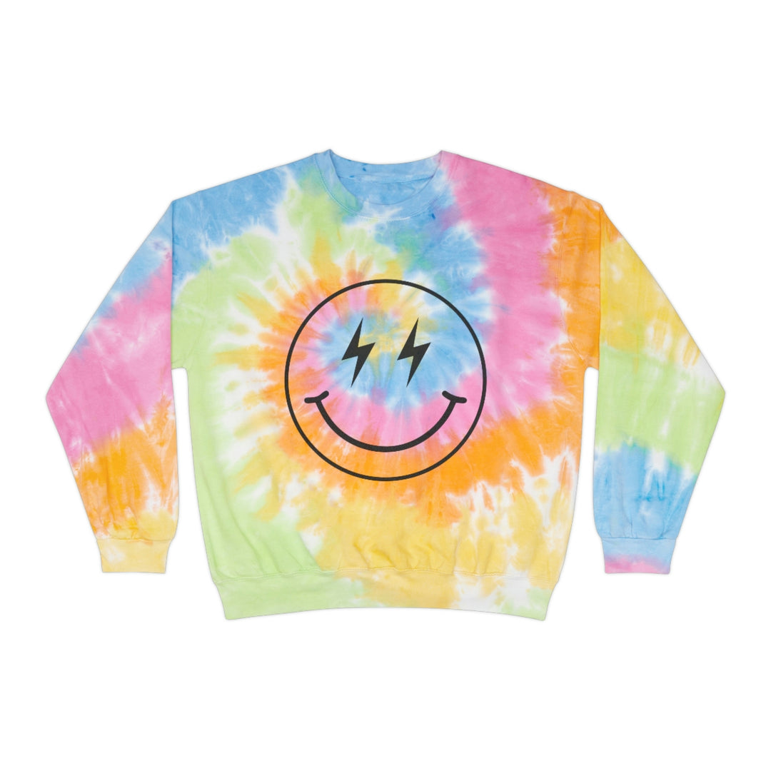 Tie-Dye Smile Sweatshirt