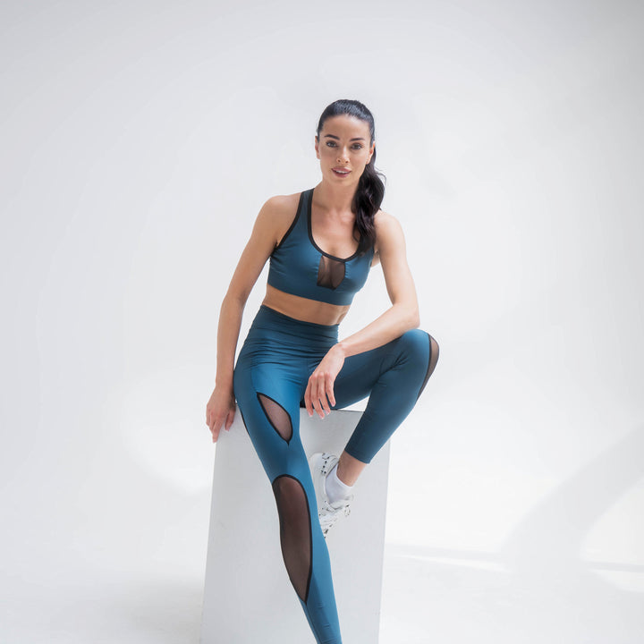 MESH LEGGINGS ZENITH BLUE