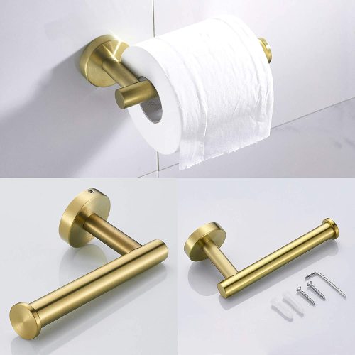 Golden 3 Piece Bathroom Hardware Set