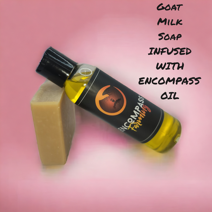 1-Encompass Oil Natural Goat Milk Soap Nontoxic & Fragrance oil free