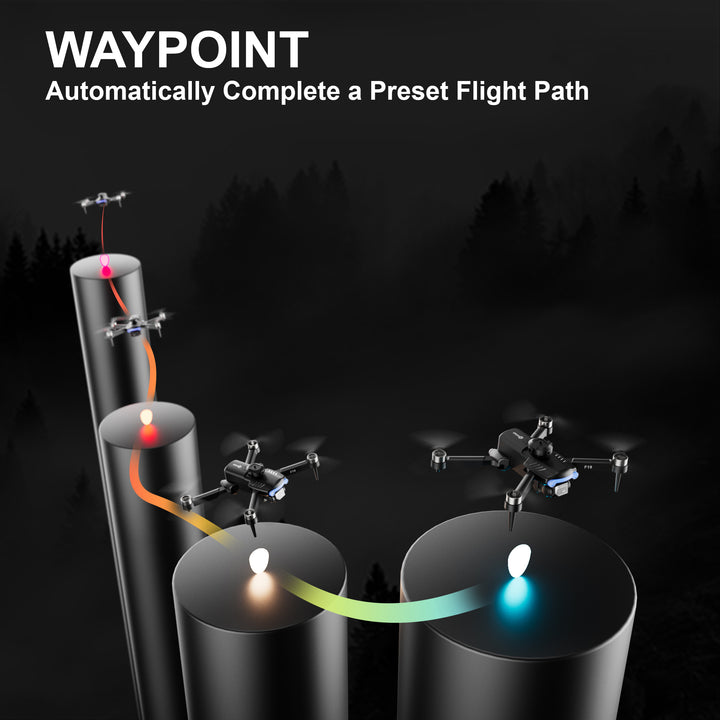 F19 Drone with 1080P Camera, foldable, Follow Me, Waypoint Fly