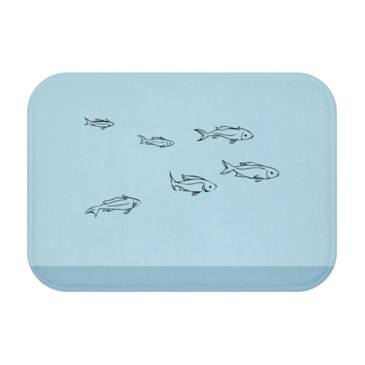 Fishes in the Ocean Bath Mat