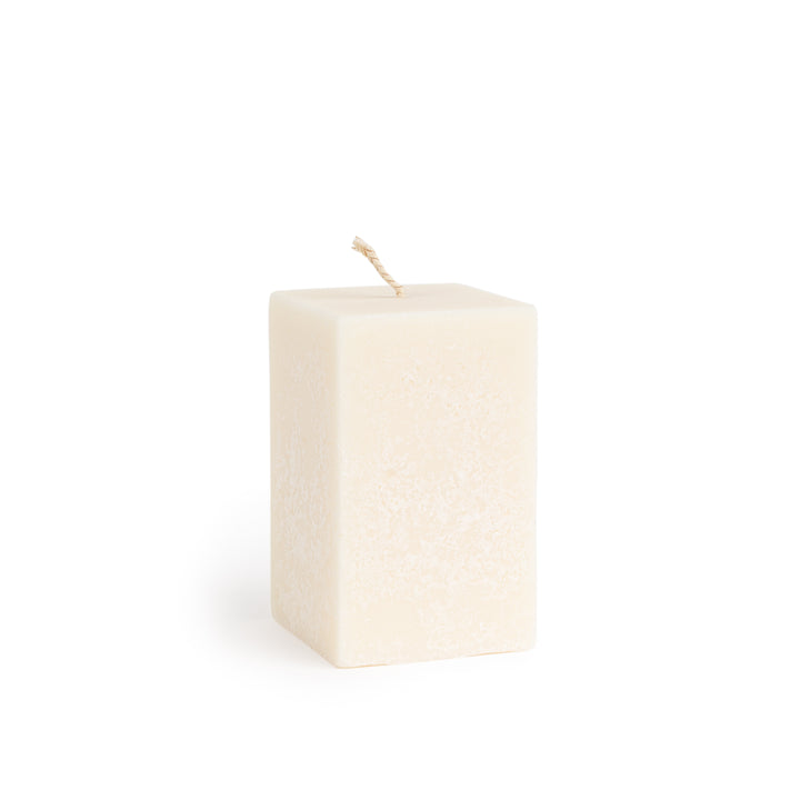 Rectangular or cube shape rapeseed wax pillar candle