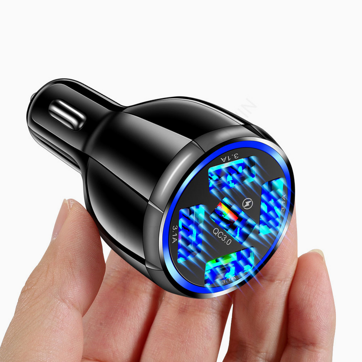 15W Quick Charge 5USB QC3.0 Car Charger