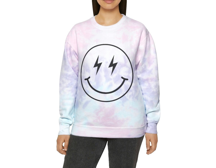 Tie-Dye Smile Sweatshirt