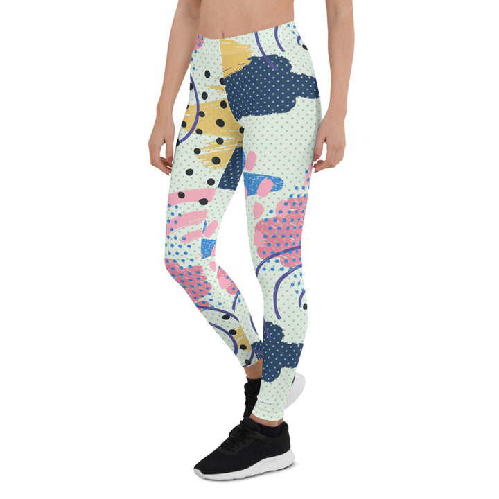 Memphis Pattern Leggings for Women