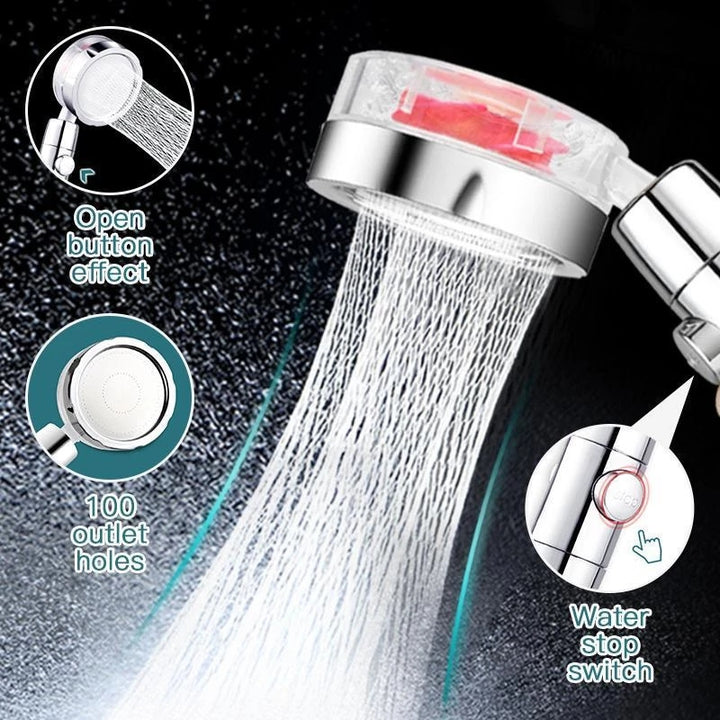 High Pressure Water Saving Spray Shower Head 360 Rotated Rainfall