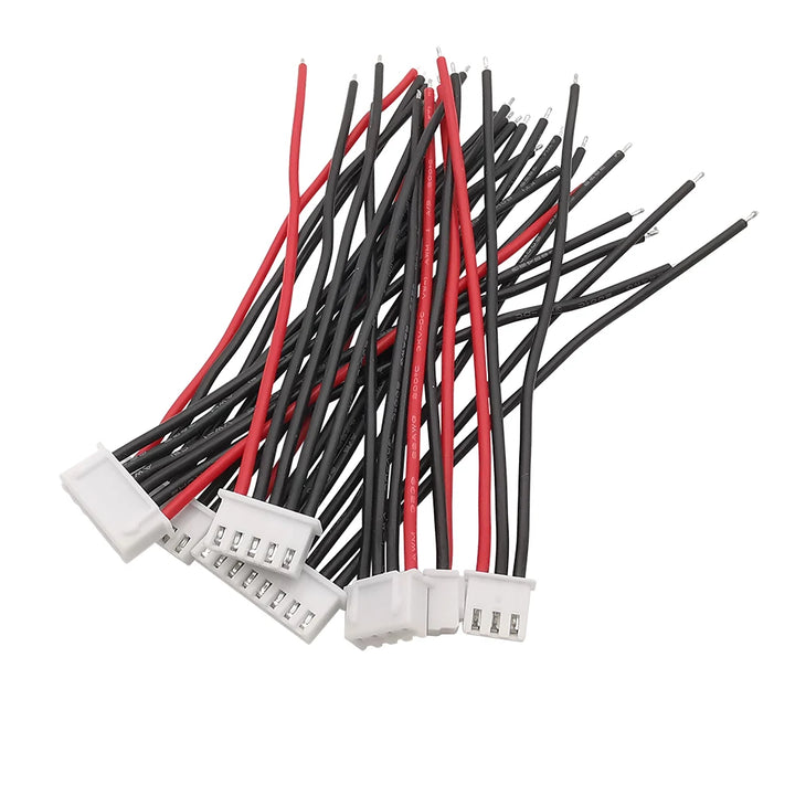 5/10Pcs JST XH Connector 1S 2S 3S 4S 5S 6S 7S LiPo Battery Balance Charger Plug Cable 10cm 15cm 20cm 22AWG Silicone Wire