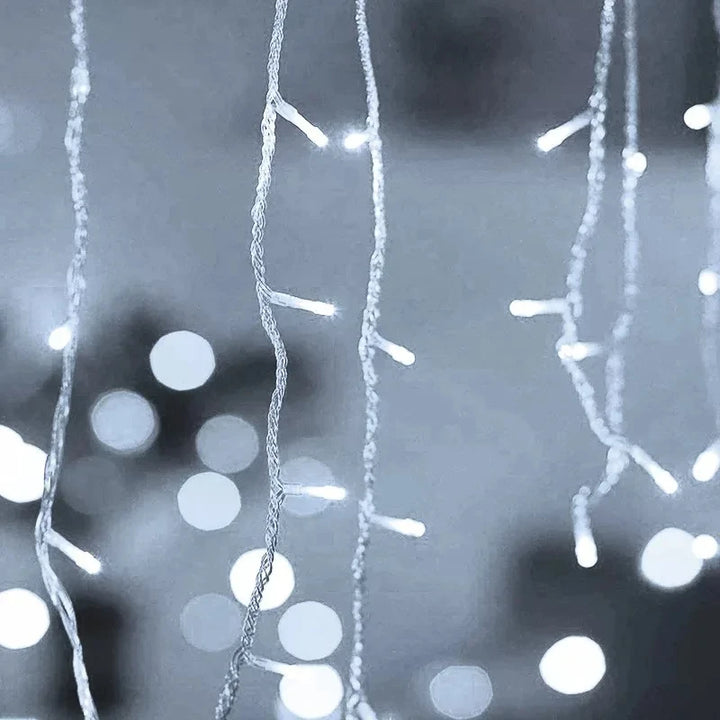 Christmas Decoration Led Lights for Outdoor New Year's Garland Fairy Strip Curtain String Wedding Street Garden Holiday Lighting