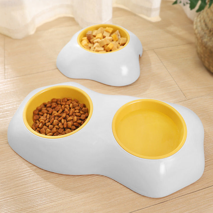 Egg-shaped Pet Bowl Drinking Water Single Bowl Double Bowl Dog Bowls