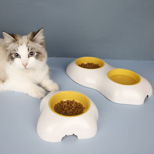 Egg-shaped Pet Bowl Drinking Water Single Bowl Double Bowl Dog Bowls