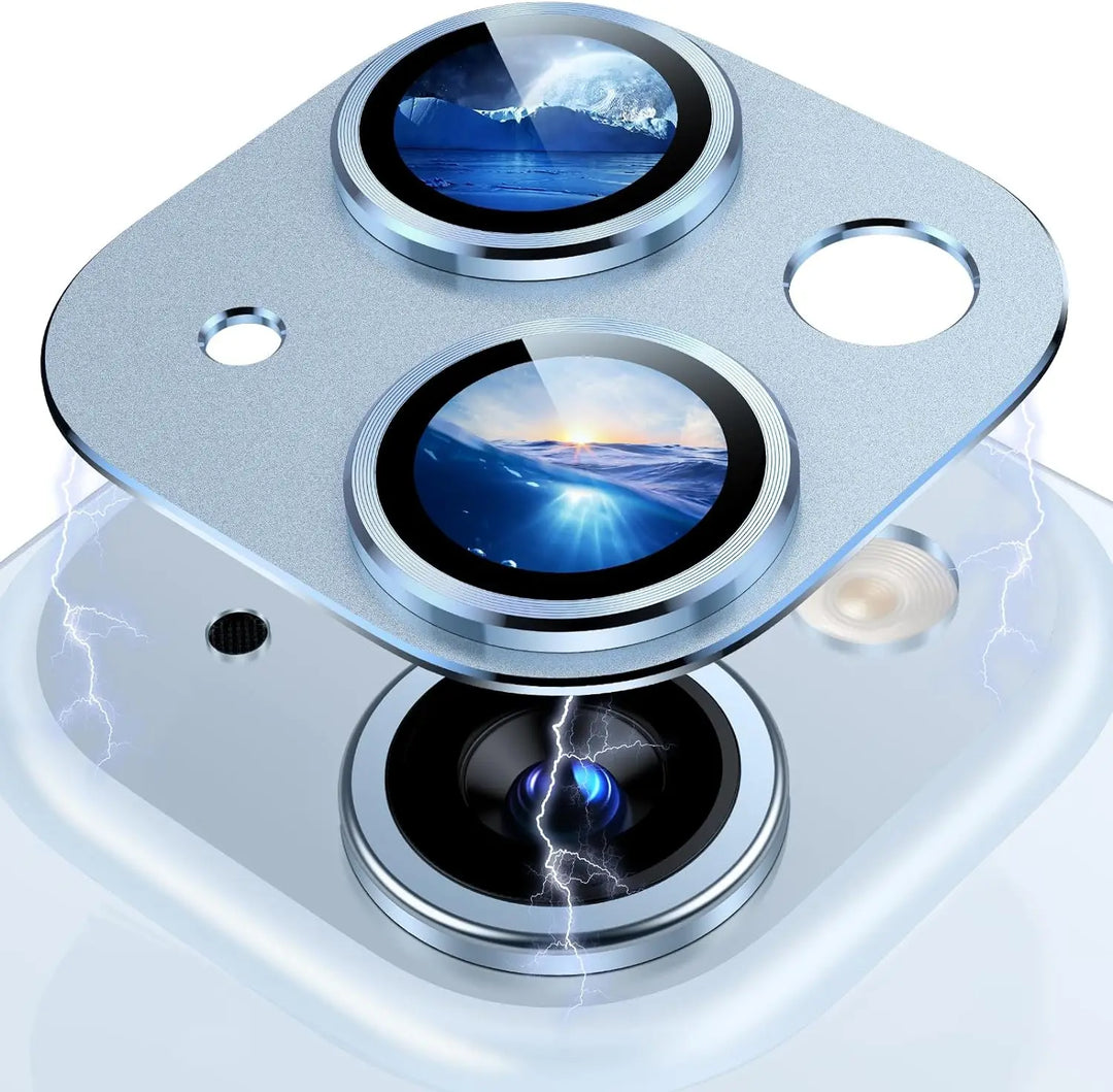 Titanium Black Metal Glass Camera Lens Screen Protector For iPhone 16 Pro Max 16 Plus 16 Protection Cover 15Pro 14Pro Accessory