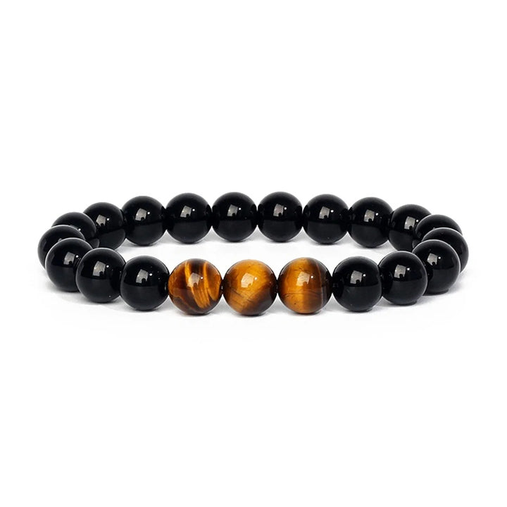 Man Bracelets Magnetic Hematite Tiger Eye Black Obisidian Triple Protection Health Care Women's Bracelet Weight Loss JewelryGift