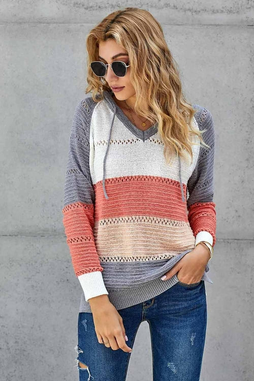 Beach Bonfire Knitted Hoodie