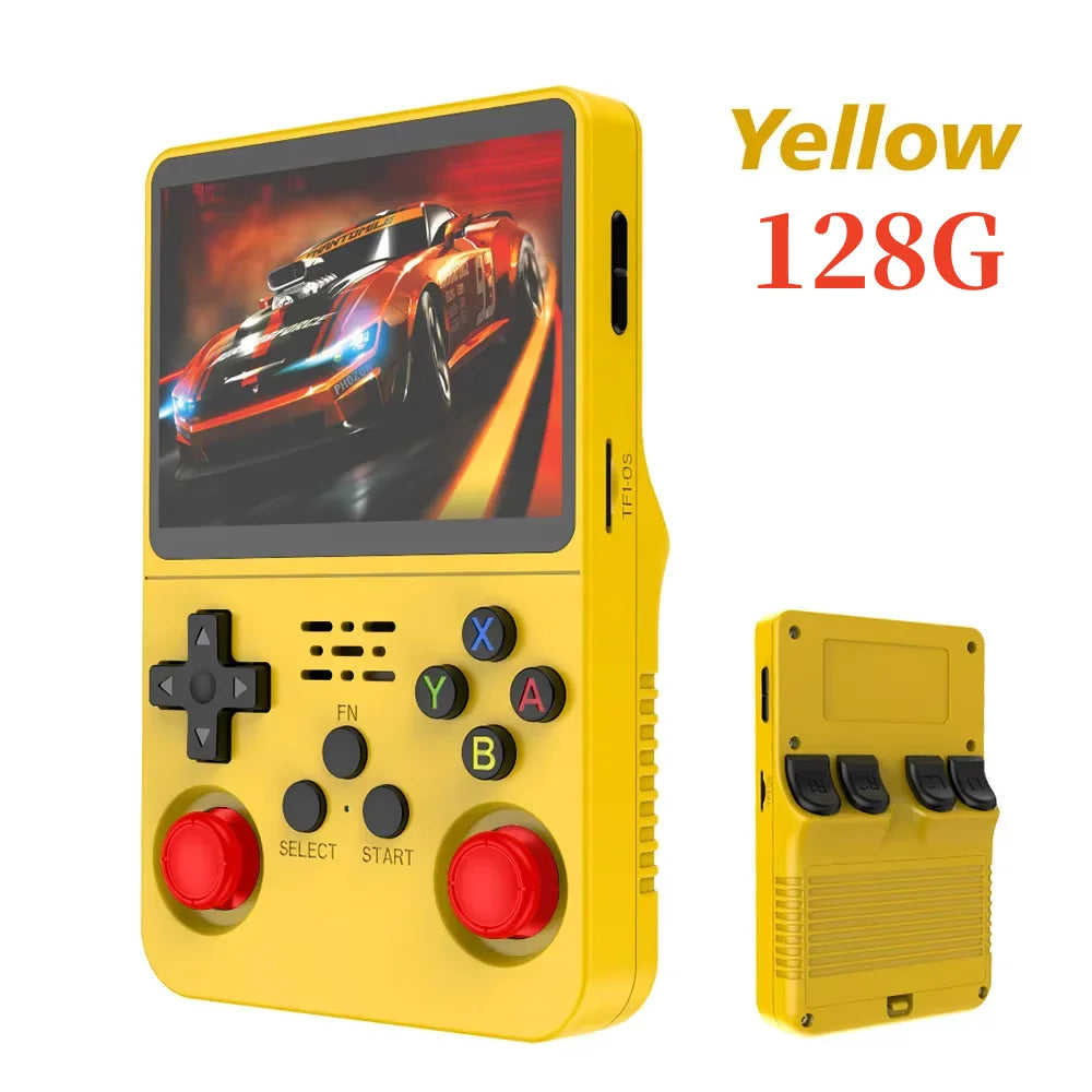 R36S Retro Handheld Video Game Console Linux System 3.5 Inch IPS Screen Portable Player 64GB GamesMultiple colors are available