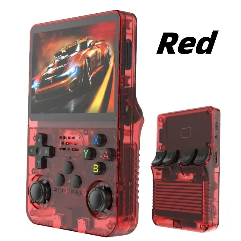R36S Retro Handheld Video Game Console Linux System 3.5 Inch IPS Screen Portable Player 64GB GamesMultiple colors are available