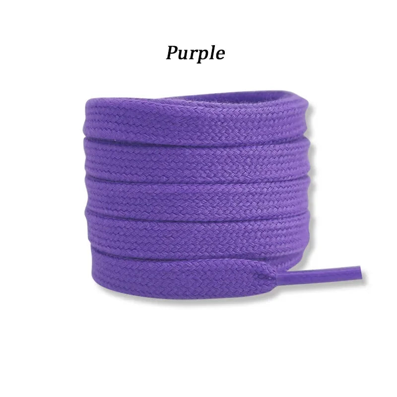 New Flat Cotton Shoelaces for Sneakers AF1 AJ1 Shoelace High-top Canvas Casual Shoe Laces No Elasticity Shoestrings Men Women