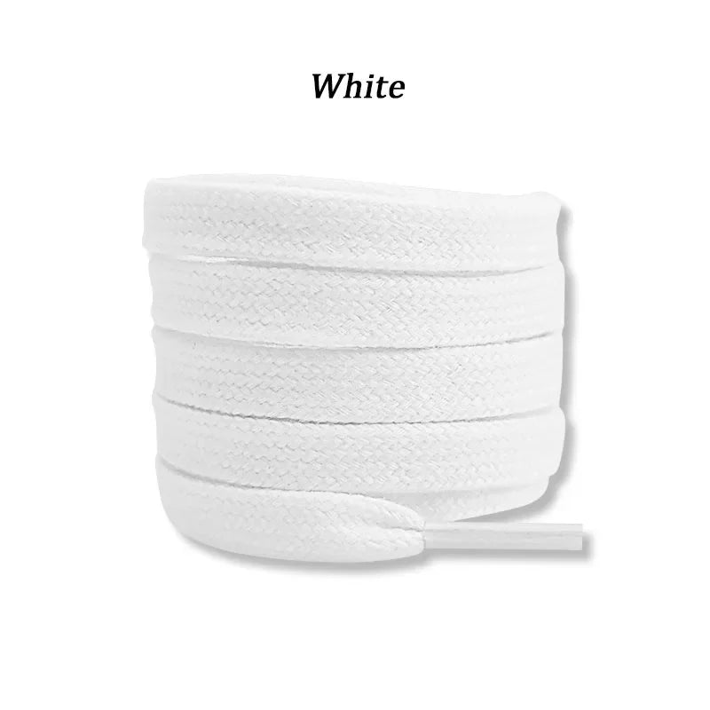 New Flat Cotton Shoelaces for Sneakers AF1 AJ1 Shoelace High-top Canvas Casual Shoe Laces No Elasticity Shoestrings Men Women