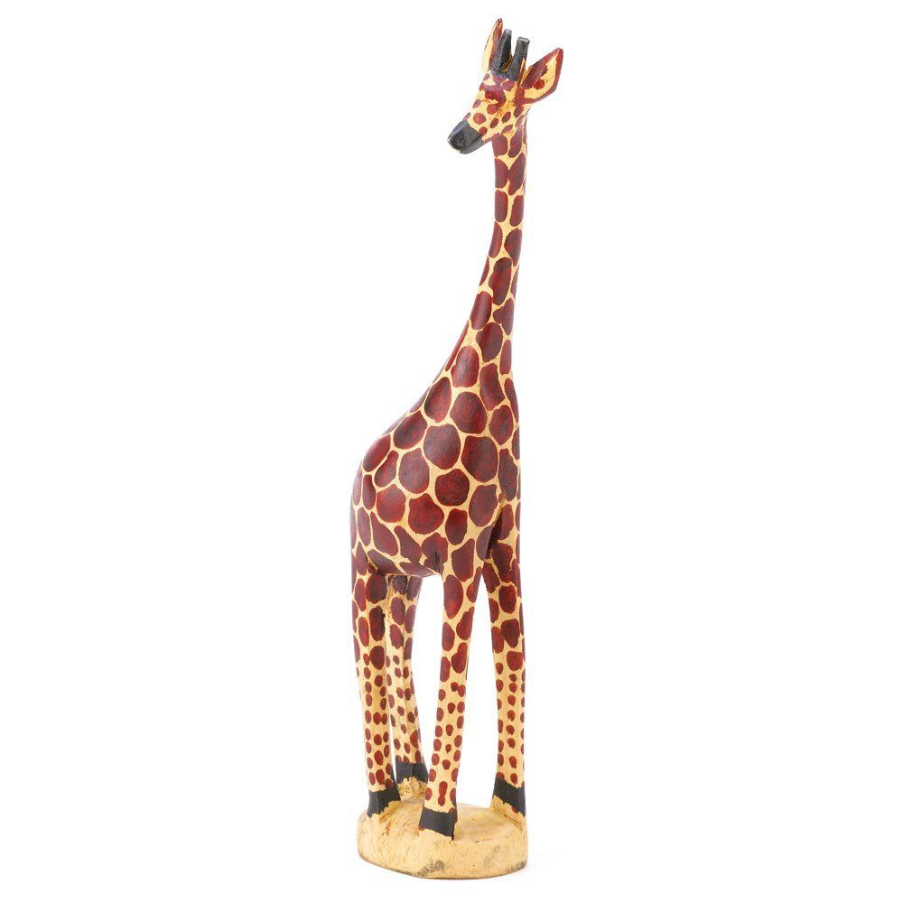 Wooden Jacaranda African Giraffe Sculptures