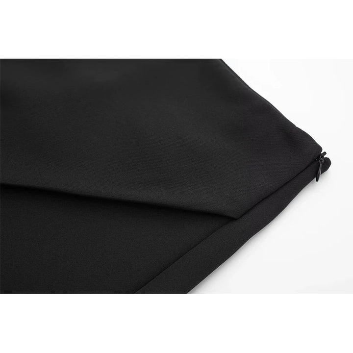 MUJER Women's Shorts Fashion High Waist Shorts Skirts Woman Zip Asymmetric Skirts Shorts 2025 Summer Black White Mini Shorts