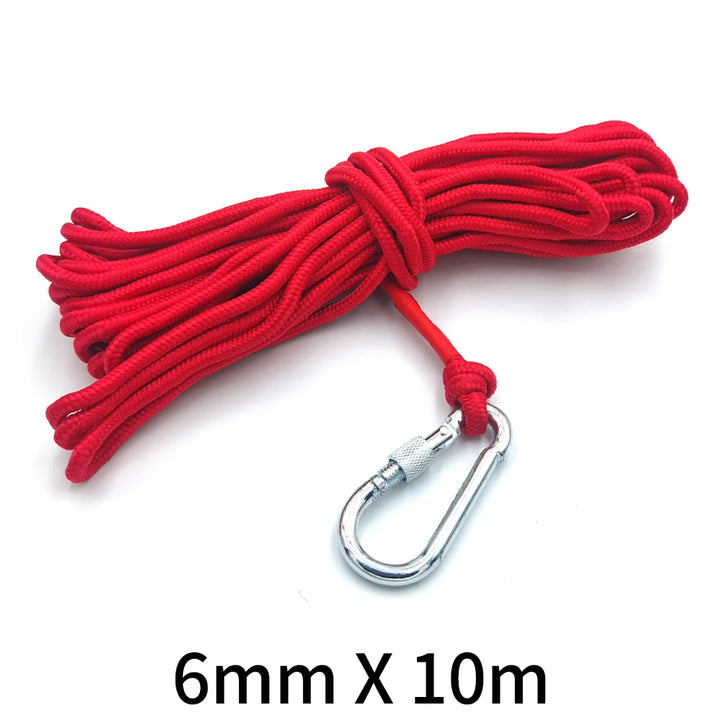 Super Strong Neodymium Fishing Magnet Hooks N52 Heavy Duty Magnet with Countersunk Hole Eyebolt 16-90mm Salvage Searcher Magnets
