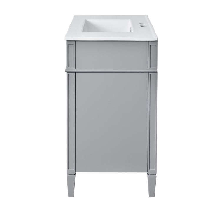 36'' Bathroom Vanity with Top Sink, Modern Bathroom Storage Cabinet