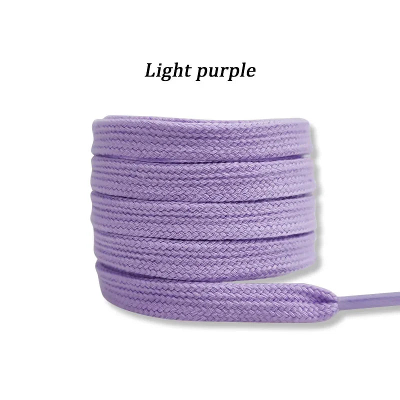 New Flat Cotton Shoelaces for Sneakers AF1 AJ1 Shoelace High-top Canvas Casual Shoe Laces No Elasticity Shoestrings Men Women