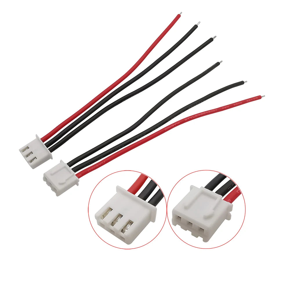 5/10Pcs JST XH Connector 1S 2S 3S 4S 5S 6S 7S LiPo Battery Balance Charger Plug Cable 10cm 15cm 20cm 22AWG Silicone Wire