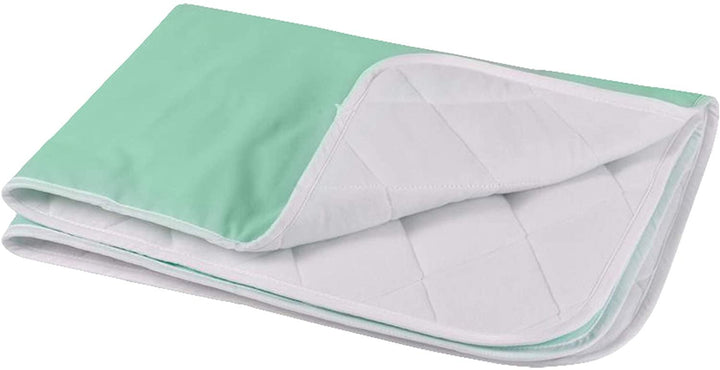 Pack of 2 Quilted Reusable Underpads Green 18 x 24 Washable and