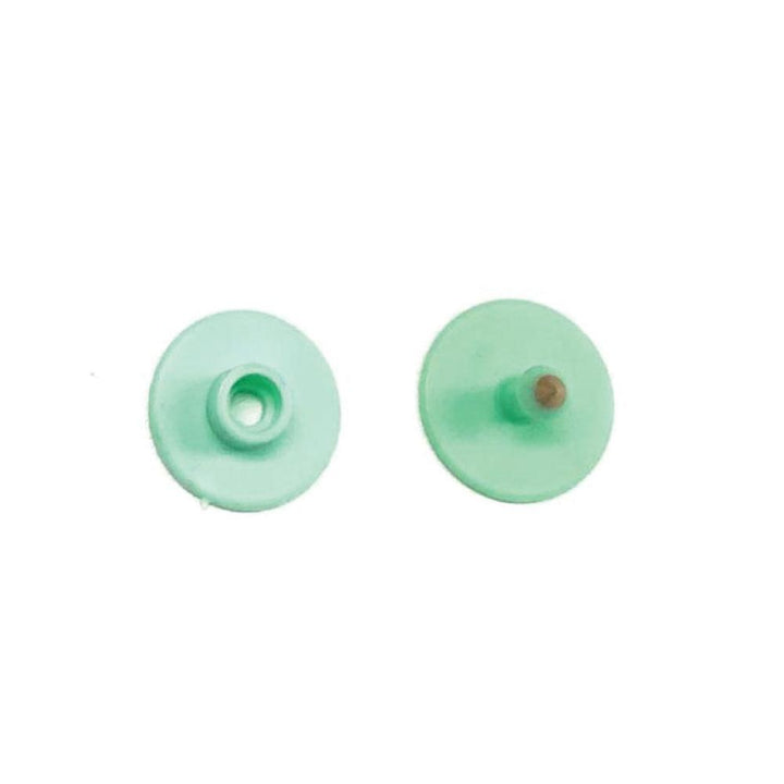 100x Cattle Ear Tags Set - Round Green Blank Pig Sheep Goat Cow