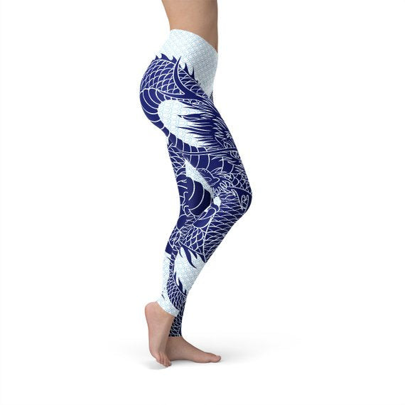 Womens Japanese Dragon Leggings